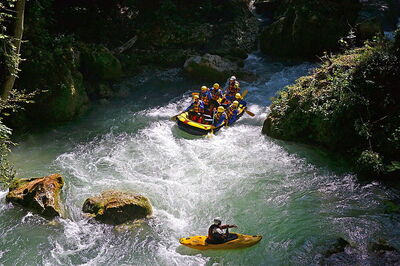 Rafting und Kajak fahren, Marmore Wasserfall