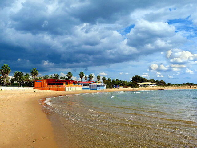 Der nahegelegene Strand Marina di Ragusa