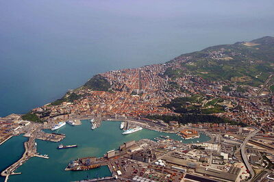 Die Stadt Ancona in Le Marche