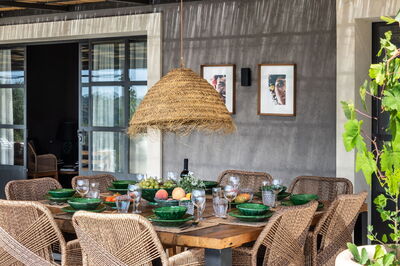 Am Ferienhaus al Fresco speisen