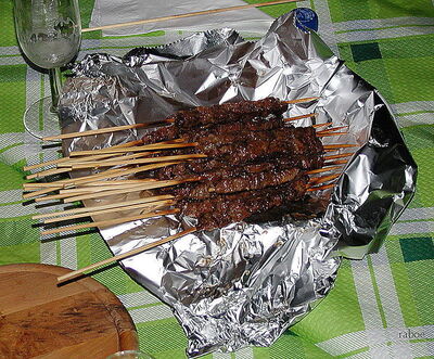 gekochtes Lamm Arrosticini