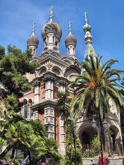 Die russisch orthodoxe Kirche in Sanremo