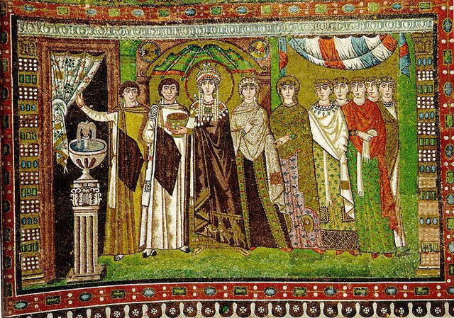 Theodora und Begleiter
