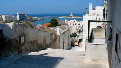Straßen in Vieste
