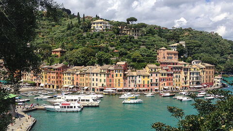 Blick über Portofino