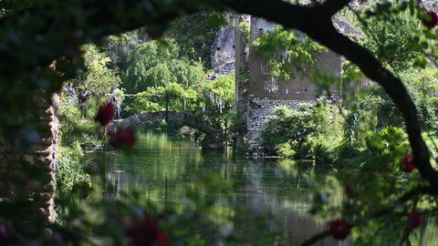 Fluss, Garten von Ninfa