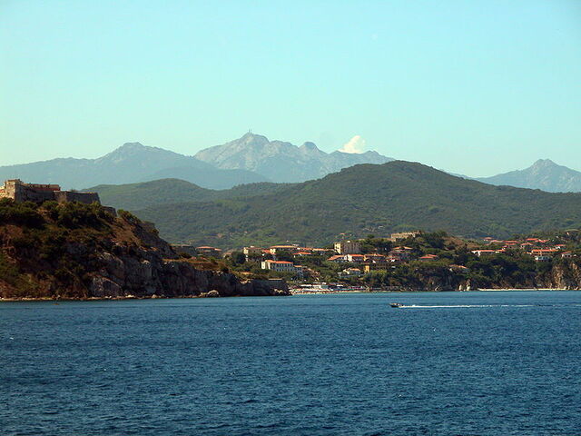 Ansicht der Insel Elba