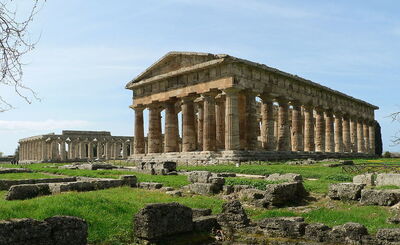 Blick auf Paestum