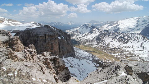 Blick auf die Dolomiten