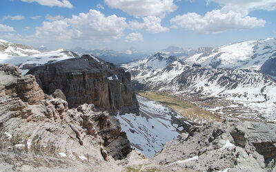 Blick auf die Dolomiten