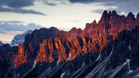 Fels Formationen der Dolomiten