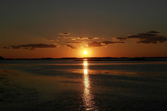 Orbetello, Sonnenuntergang