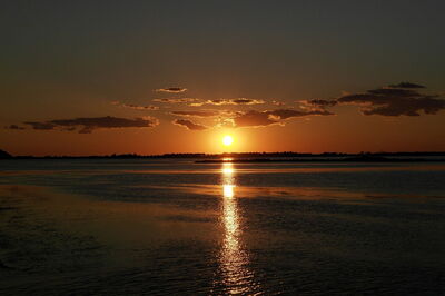 Orbetello, Sonnenuntergang