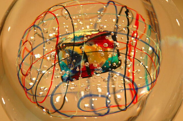 Farbiges Glas aus Murano