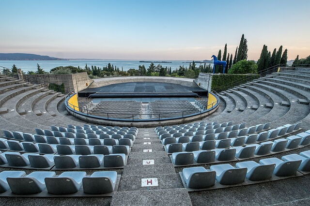 Das Amphitheatr des Vittoriale degli Italiani