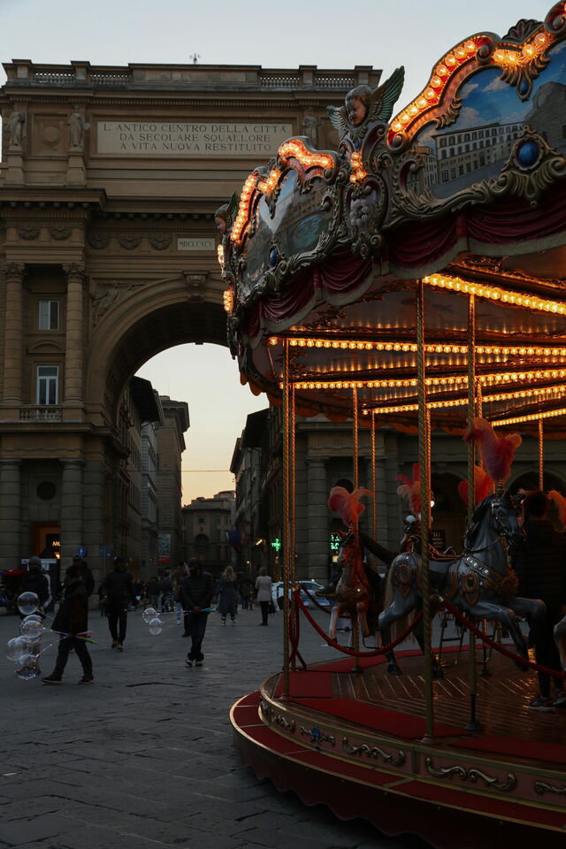 Karussell in Florenz
