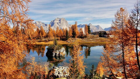 Die Alpen im Herbst