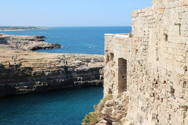 Polignano a Mare, Meer