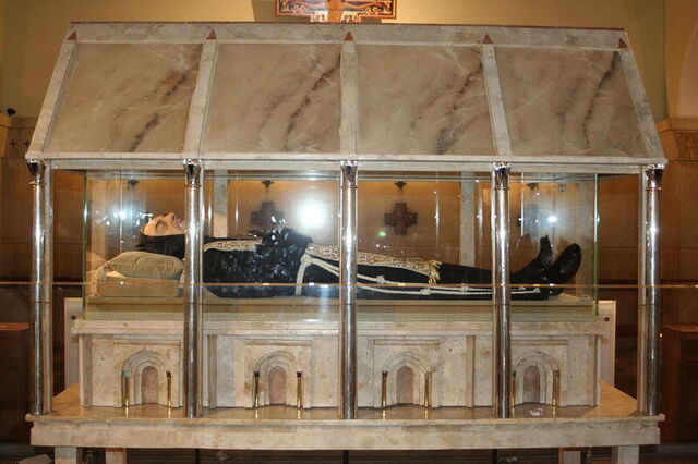 Der gut erhaltene Körper von Padre Pio
