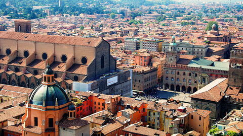 Stadtzentrum von Bologna