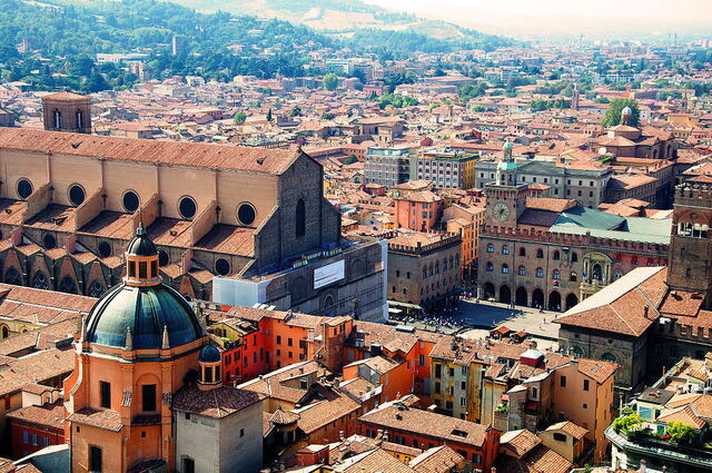 Stadtzentrum von Bologna
