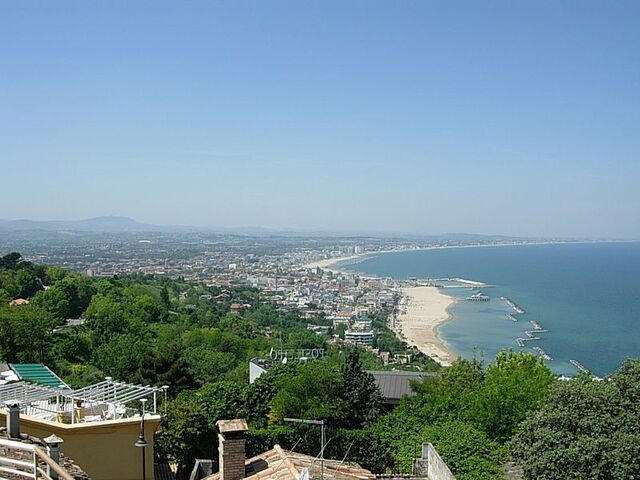 Aussicht auf die Riviera Romagnola