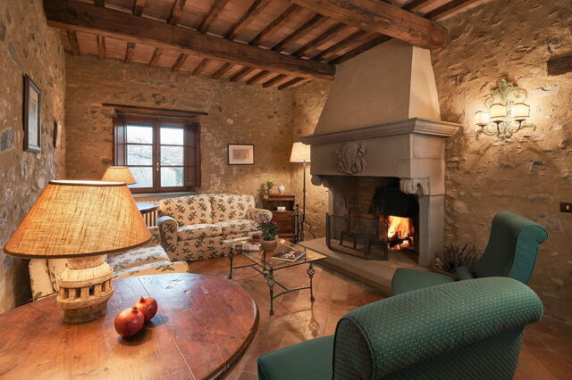 Casa Tettoia, Wohnzimmer