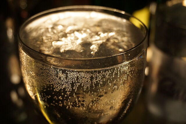 Prosecco Bläschen