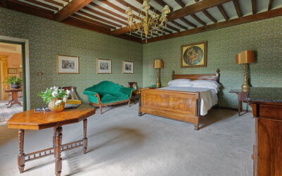 Villa De Ranieri, eines der Schlafzimmer