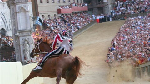 Rennen beim Palio di Siena