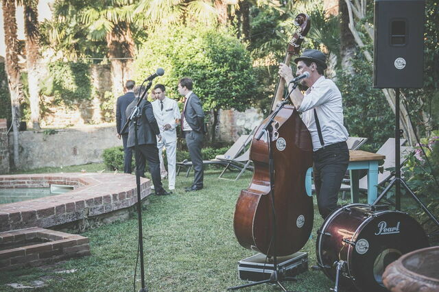 Eine Band im Castelletto