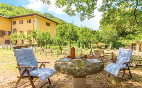 Villa Paola: Eigentum, Natur, Garten, Hinterhof, Grundeigentum, Möbel, Terrasse, Garten, Tabelle, Zimmer
