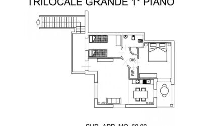 Unterkunft:&nbsp;Trilocale Grande Primo Piano 331v