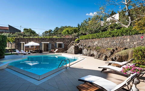Eden Retreat: Pflanze, Wasser, Himmel, Eigentum, Schwimmbad, Gebäude, Azurblau, Baum, Gartenmöbel, Die Architektur