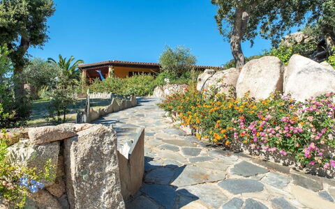 Residence Villa Smeralda: Pflanze, Himmel, Eigentum, Pflanzengemeinschaft, Blume, Gebäude, Baum, Natürliche Landschaft, Bedrock, Strassenbelag