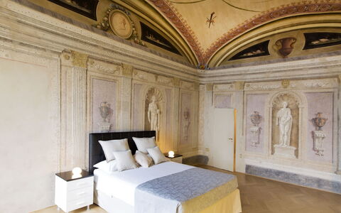 Appartamento Imperiale: Eigentum, Zimmer, Interior Design, Gebäude, Möbel, Decke, Schlafzimmer, Die Architektur, Wand, Bett