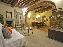 Living room and dining room