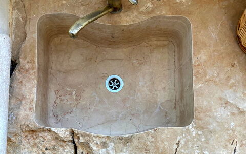 Trullo Oak: Zapfhahn, Armatur, Sinken, Wasser, Bad Sink, Holz, Installation, Gas