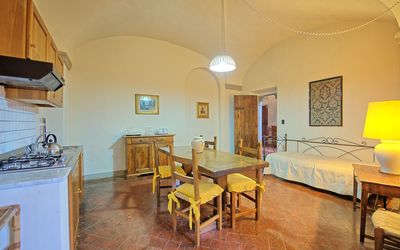Montegufoni 3: Zimmer, Eigentum, Gebäude, Gelb, Interior Design, Möbel, Grundeigentum, Haus, Fussboden, Tabelle