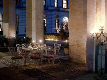 The terrace can easily be set for dinner under the summer stars...