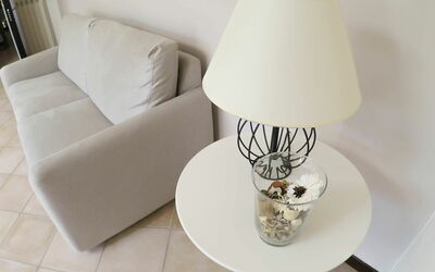 Smemorina: Weiss, Lampenschirm, Tabelle, Möbel, Zimmer, Beleuchtung, Interior Design, Beleuchtung Zubehör, Lampe, Wohnzimmer
