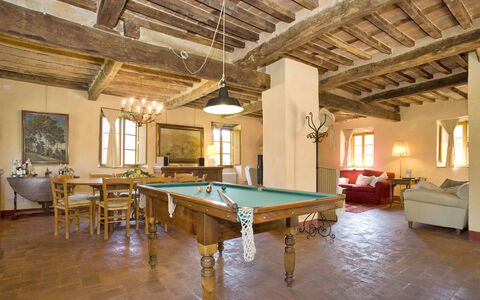 Bottino: Zimmer, Billiard Raum, Eigentum, Erholungsraum, Möbel, Gebäude, Spiele, Tabelle, Indoor Spiele Und Sport, Decke