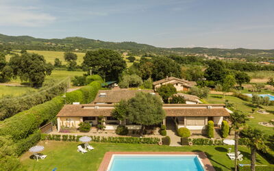 Lago di Bolsena 663: Schwimmbad, Estate, Garten, Hazienda, Bauernhaus, Villa, Rasen, Resort, Plantage, Eco Hotel