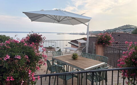 Irma: Möbel, Regenschirm, Gartenmöbel, Tabelle, Stuhl, Tisch Im Freien, Schatten, Balkon, Küche & Esszimmer Tisch, Eco Hotel