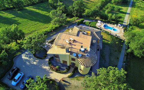 I Gigli di Montefiascone: Luftaufnahmen, Vogelperspektive, Natürliche Landschaft, Estate, Landschaft, Die Architektur, Fotografie, Villa, Gebäude, Ländliches Gebiet