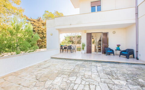 Villa Salento: Pflanze, Eigentum, Gebäude, Himmel, Interior Design, Fenster, Baum, Gelb, Tür, Flooring