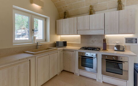 Corte dei Messapi | Sleeps 24: Countertop, Cabinetry, Zimmer, Möbel, Küche, Eigentum, Fussboden, Gebäude, Interior Design, Holzboden