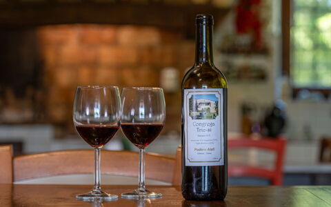 Podere a Lafi: Geschirr, Drinkware, Flasche, Wein, Weinglas, Barware, Glasflasche, Kelche