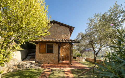 Casa Del Colle: Pflanze, Himmel, Pflanzengemeinschaft, Gebäude, Fenster, Natürliche Landschaft, Holz, Baum, Grundstueck, Gras