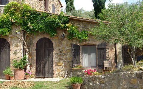Tenuta Le Sodole: Pflanze, Gebäude, Fenster, Eigentum, Blumentopf, Tür, Blume, Vegetation, Baum